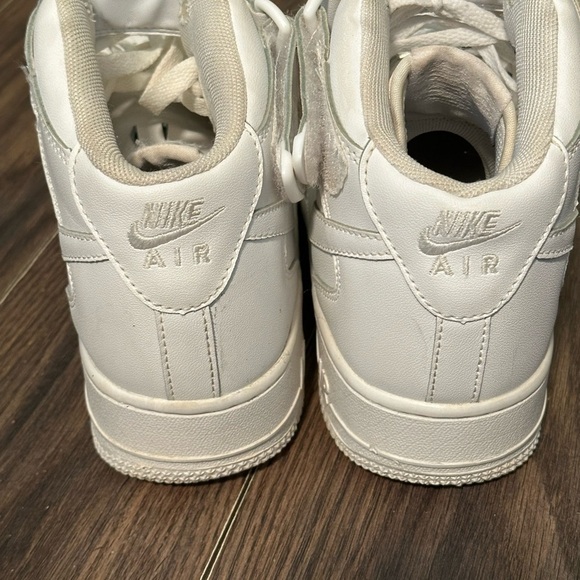 Nike Air Force One White High-Top Sneakers - Picture 6 of 8